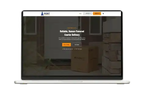 landing page for ag&t express courier